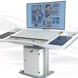Multi section or remote control with one control console Desk 7